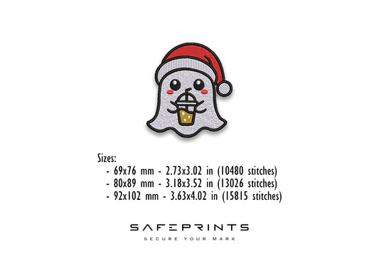 Christmas Ghost with Iced Coffee