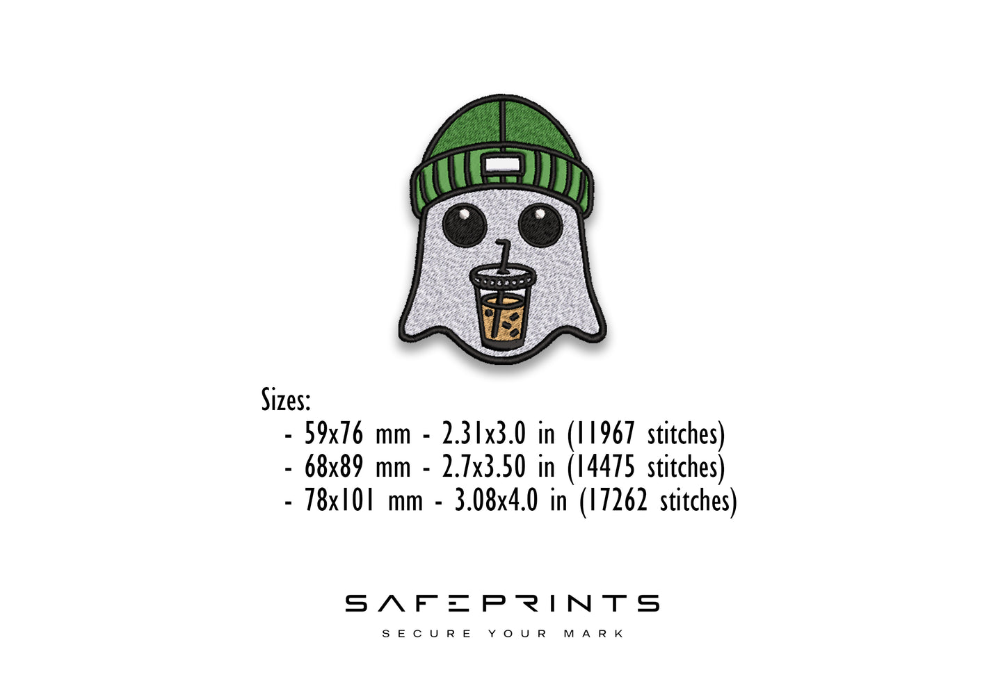 Ghost with Beanie & Iced Coffee