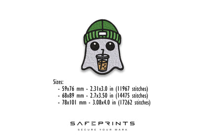 Ghost with Beanie & Iced Coffee
