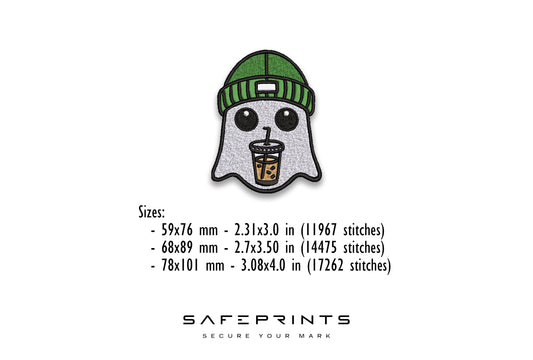 Ghost with Beanie & Iced Coffee