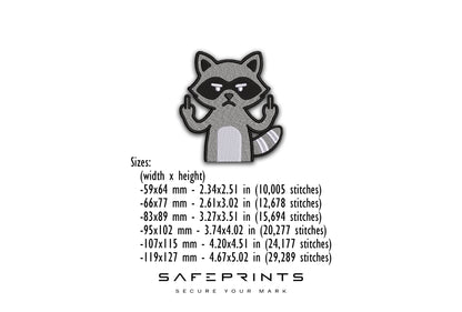 Raccoon Giving Middle Finger