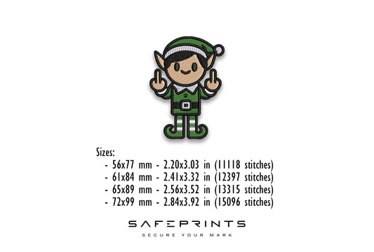 Elf Giving Middle Finger
