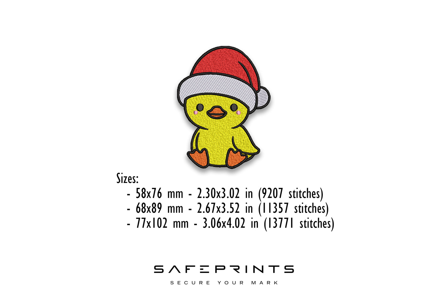 Cute Duck wearing Christmas Hat