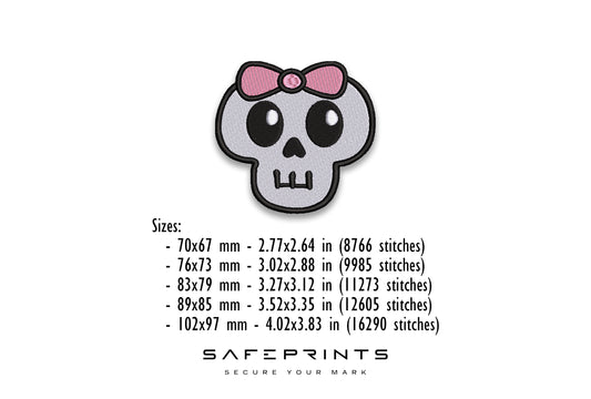 Cute Skull with Bow
