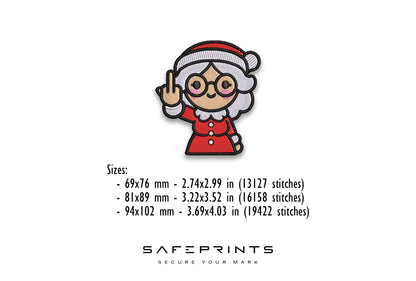 Mrs. Claus Giving Middle Finger
