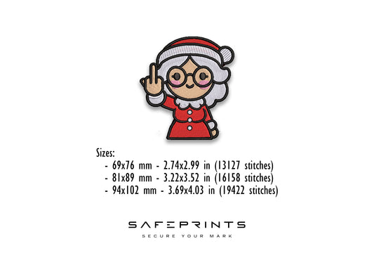 Mrs. Claus Giving Middle Finger