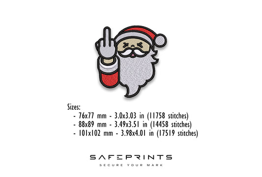 Santa Claus Giving Middle Finger