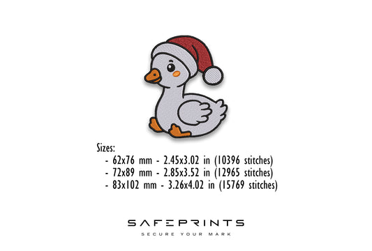 Goose wearing Christmas Hat