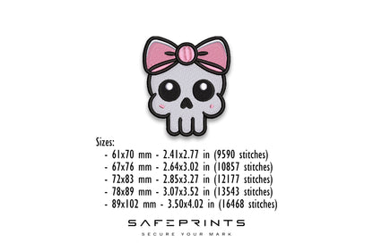 Skull with Pink Bow