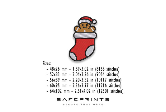 Gingerbread in Christmas Stocking