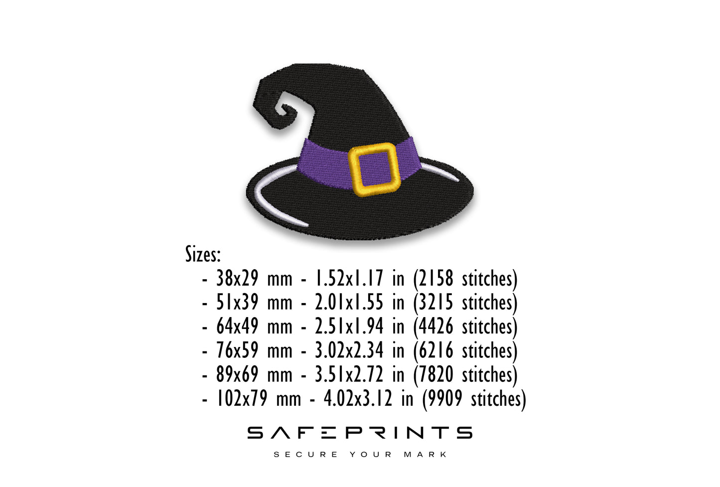 4 Different Witch Hats