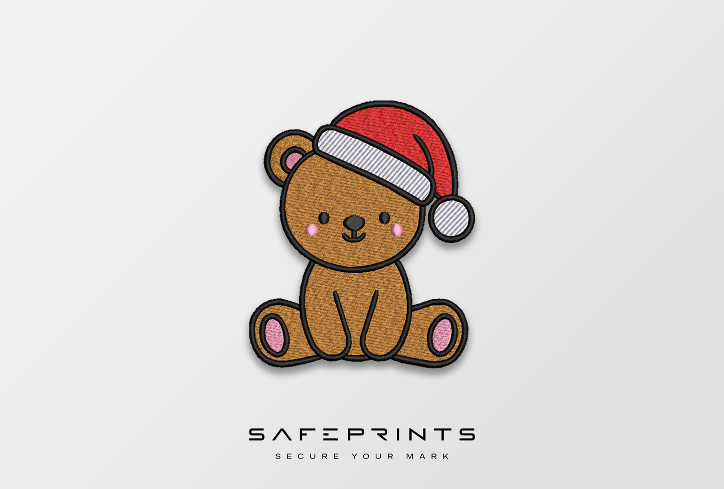 Bear wearing Christmas Hat