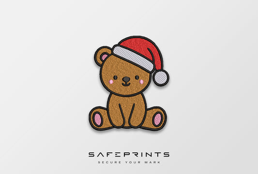 Bear wearing Christmas Hat