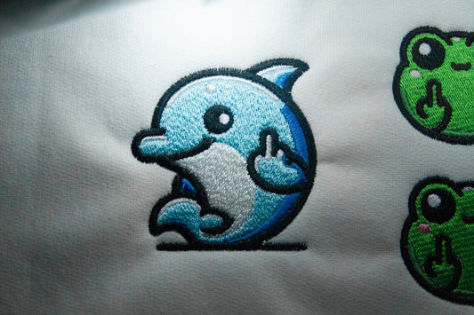 Dolphin Giving Middle Finger