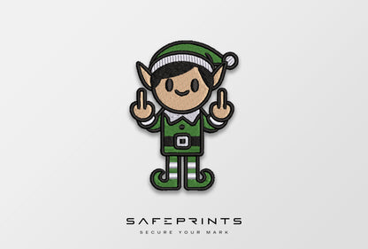 Elf Giving Middle Finger