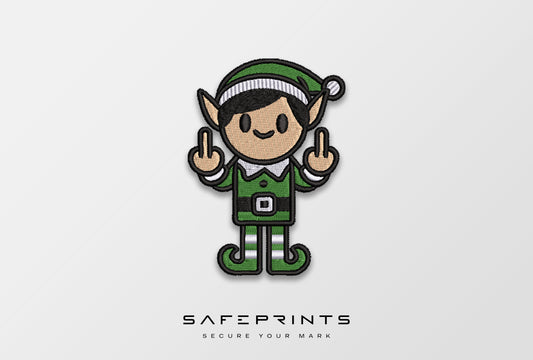 Elf Giving Middle Finger