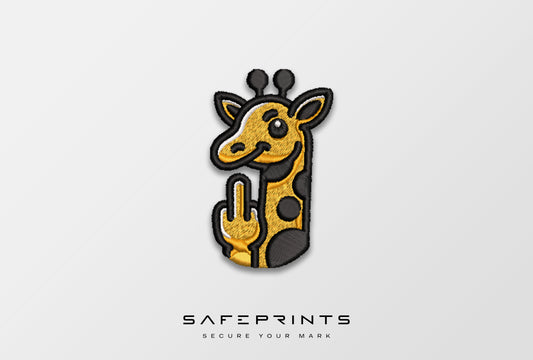Giraffe Giving Middle Finger