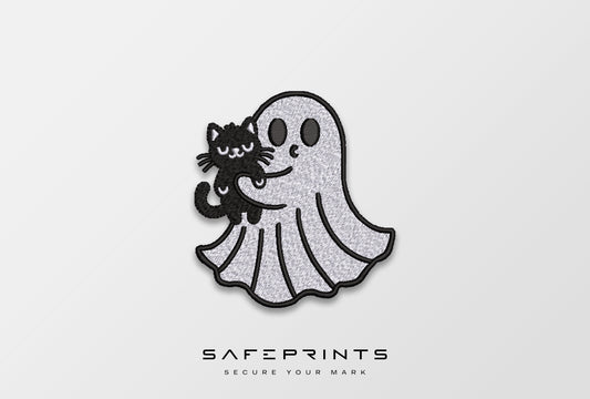 Ghost Kissing Annoyed Cat