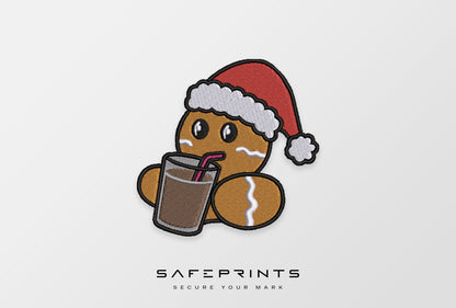 Gingerbread drinking Chocolate Milk