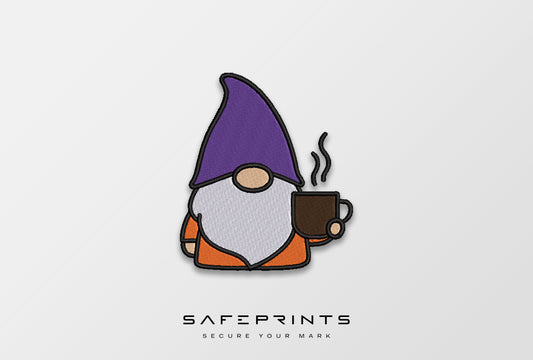 Halloween Gnome with Coffee