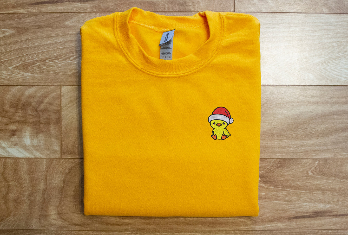 Cute Duck wearing Christmas Hat