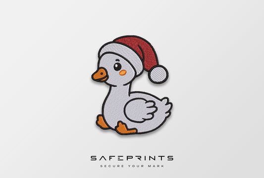 Goose wearing Christmas Hat