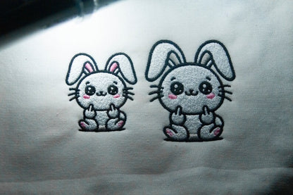 Cute Bunny Giving Middle Finger