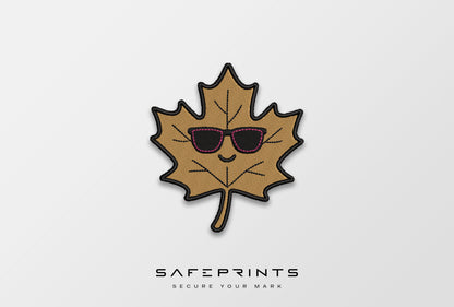 Autumn Leaf with Sunglasses