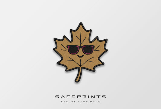 Autumn Leaf with Sunglasses