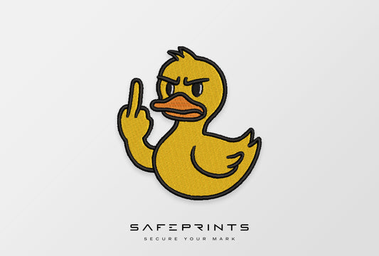 Mean Duck Giving Middle Finger