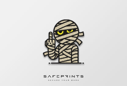 Mummy Giving Middle Finger