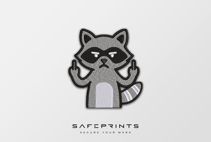Raccoon Giving Middle Finger