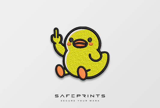 Sitting Duck Giving Middle Finger