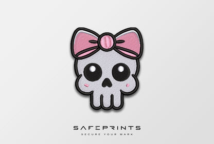 Skull with Pink Bow