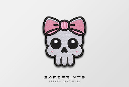 Skull with Pink Bow