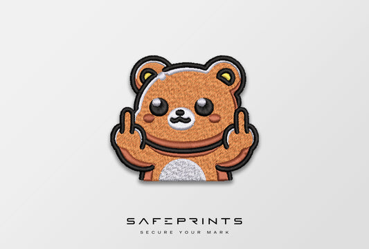 Teddy Bear Giving Middle Finger